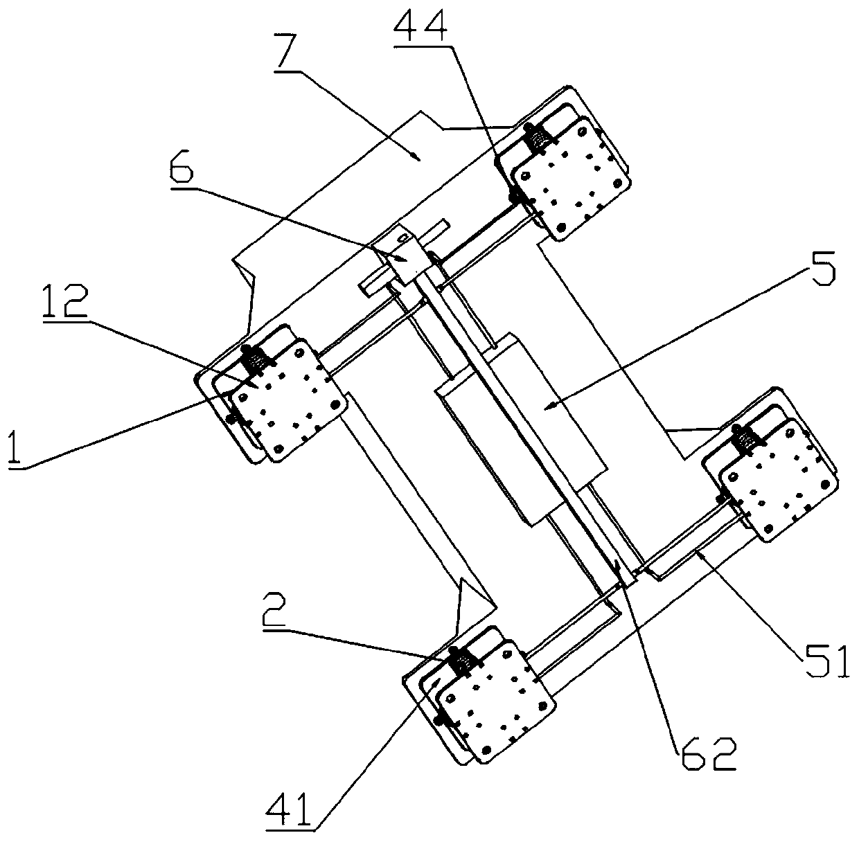 Automatic pressure regulating type fan shock absorber and control method