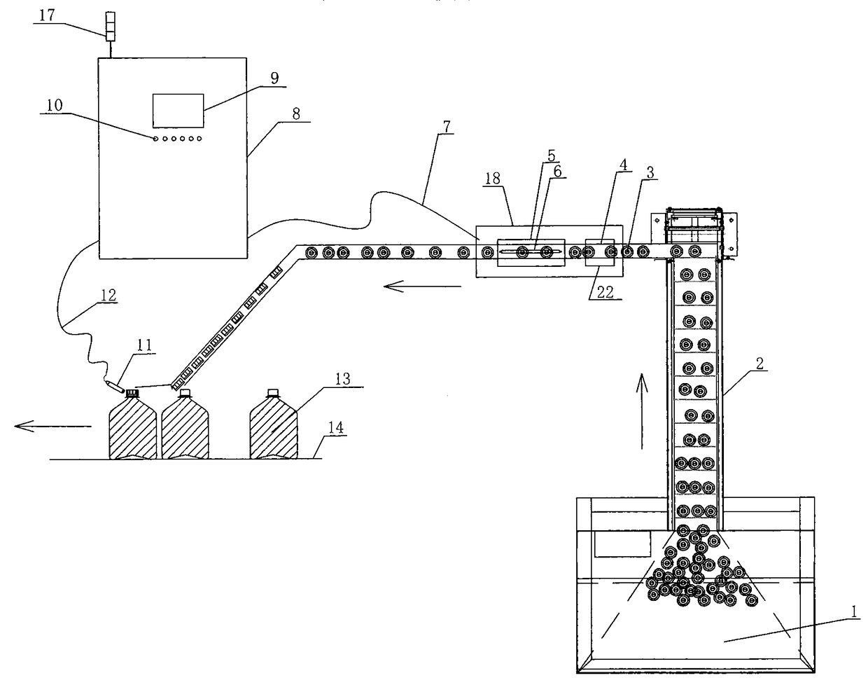 Method for sterilizing drinking water packing material by using pulse sterilization technology