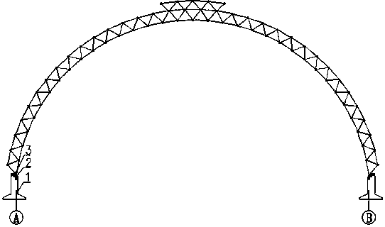 A method for expanding and installing the closed shed of cylindrical reticulated shell