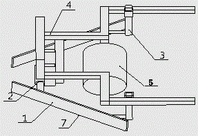 Large-breadth partition soil scraping and pressing profiling device