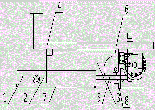 Large-breadth partition soil scraping and pressing profiling device