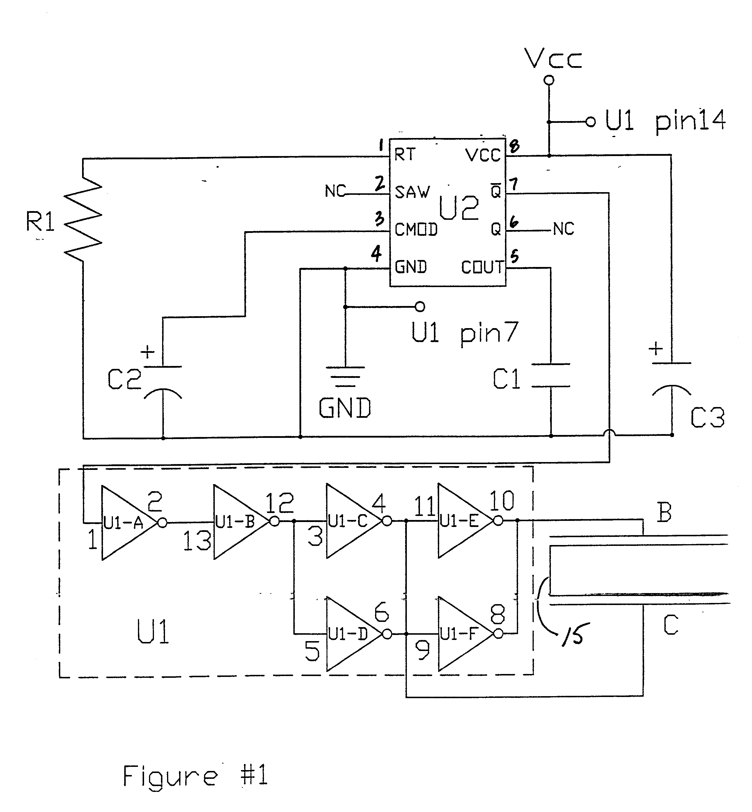 Piezoelectric siren driver circuit