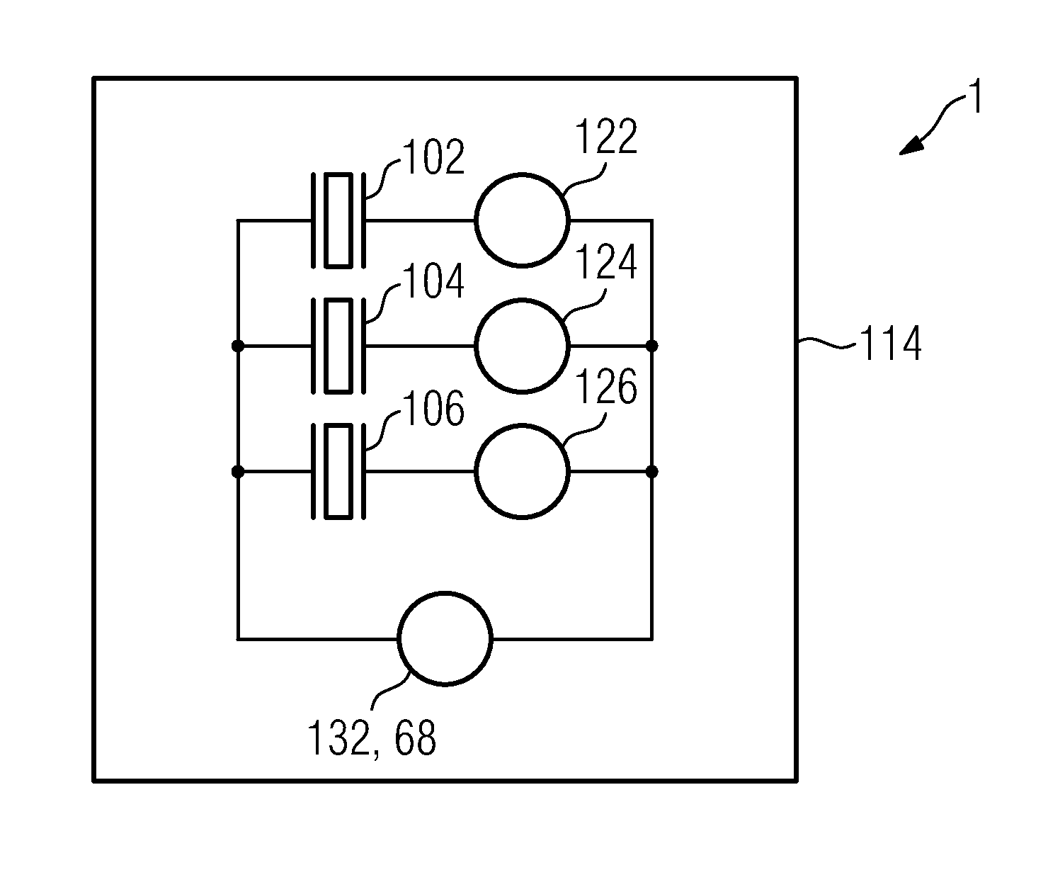 Apparatus And Method For Reducing Energy Consumption In Monitoring Means Of a Plurality Of Piezoelectric Components