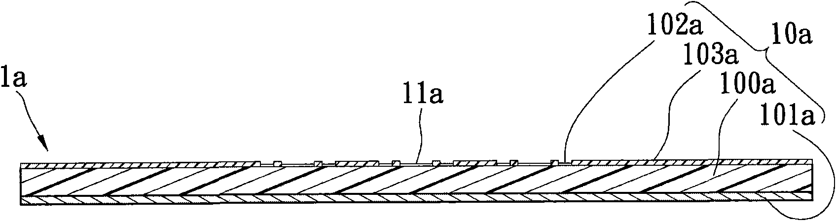 Light-emitting diode packing structure of forming filling type convex lens and manufacturing method thereof