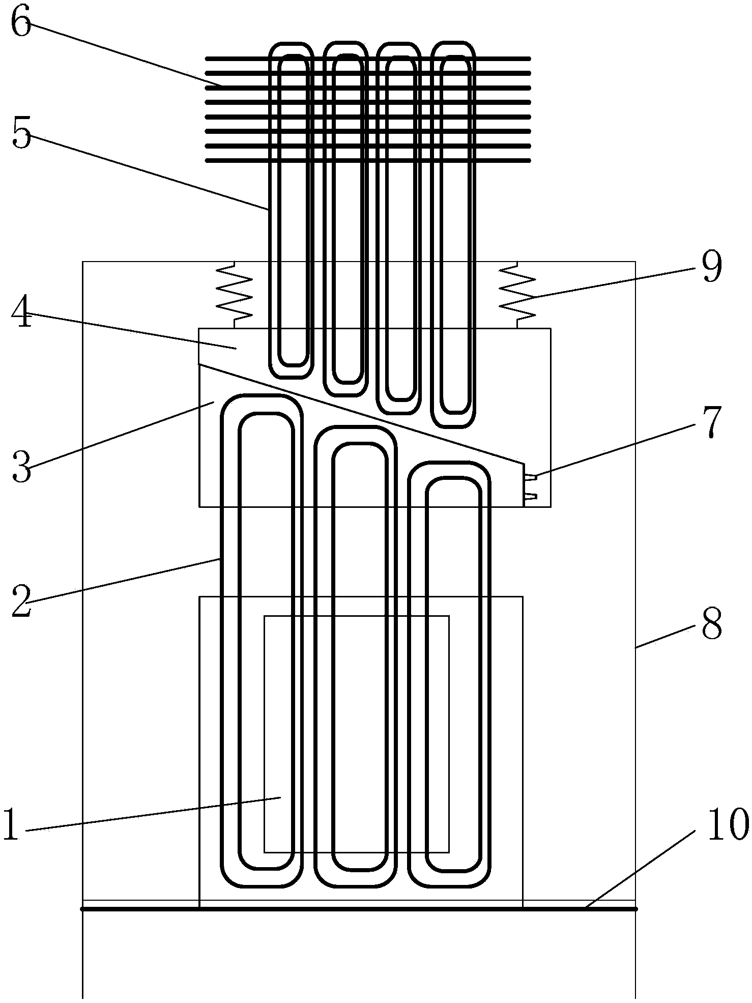 Heat tube cooling system and power equipment