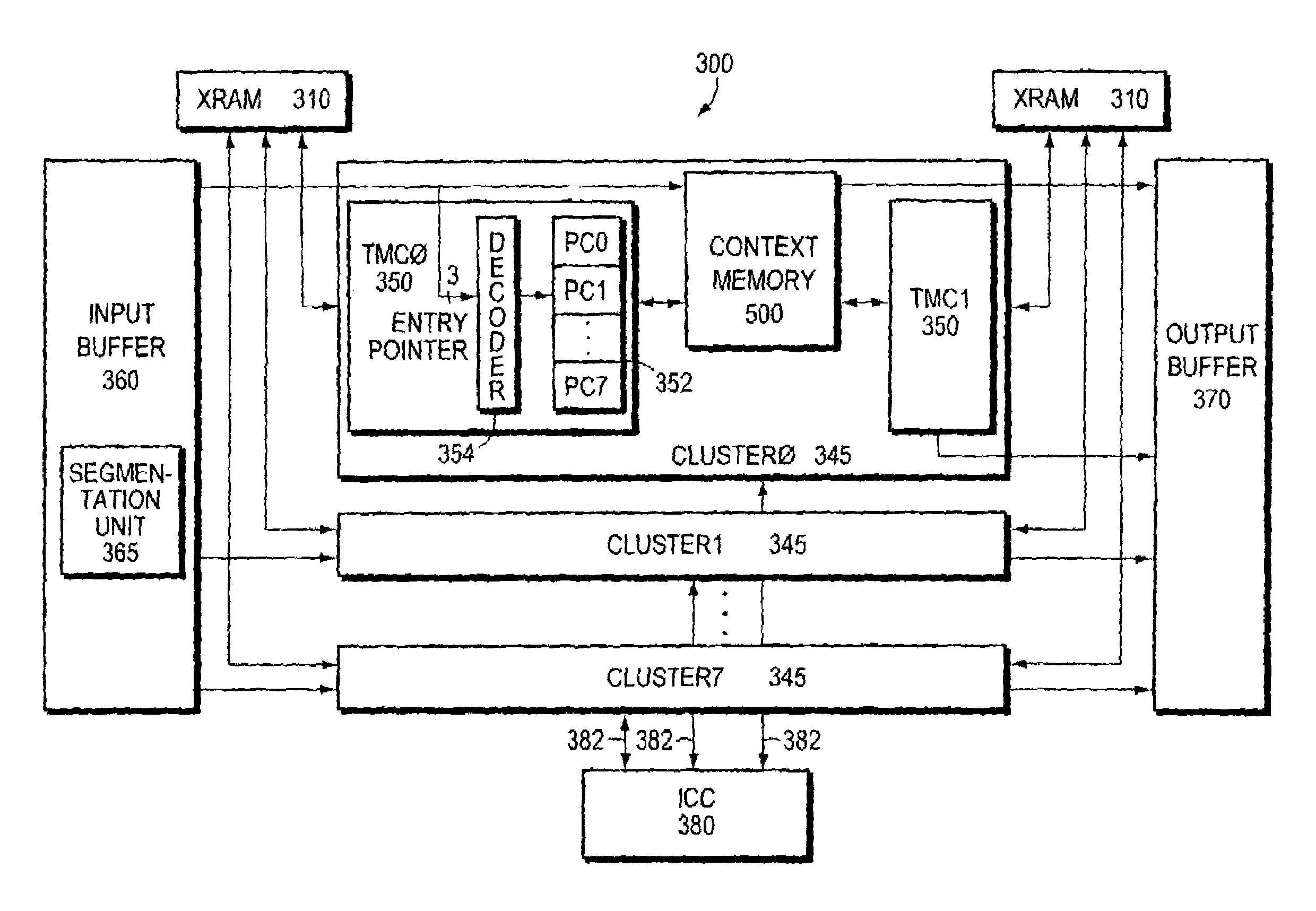 Packet striping across a parallel header processor