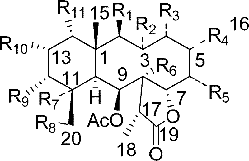 Briarane type diterpenoid compounds with anti-tumor and antibacterial activities and application thereof