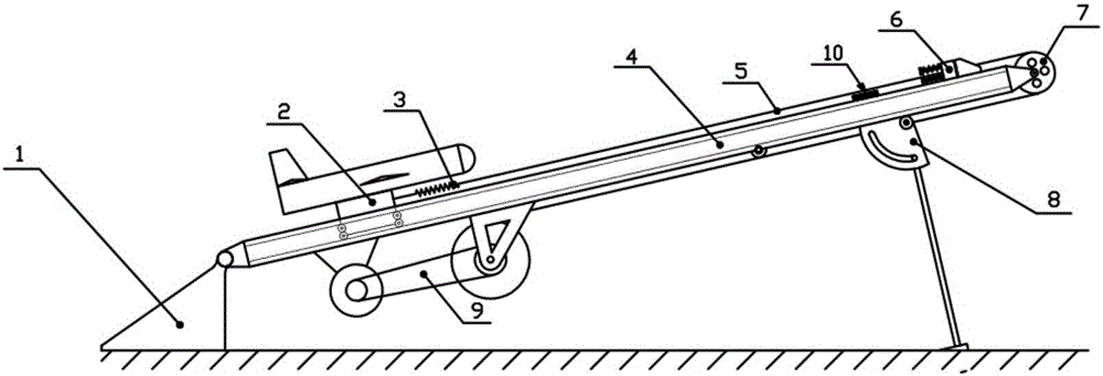 Catapult of flywheel-type high-speed unmanned aerial vehicle