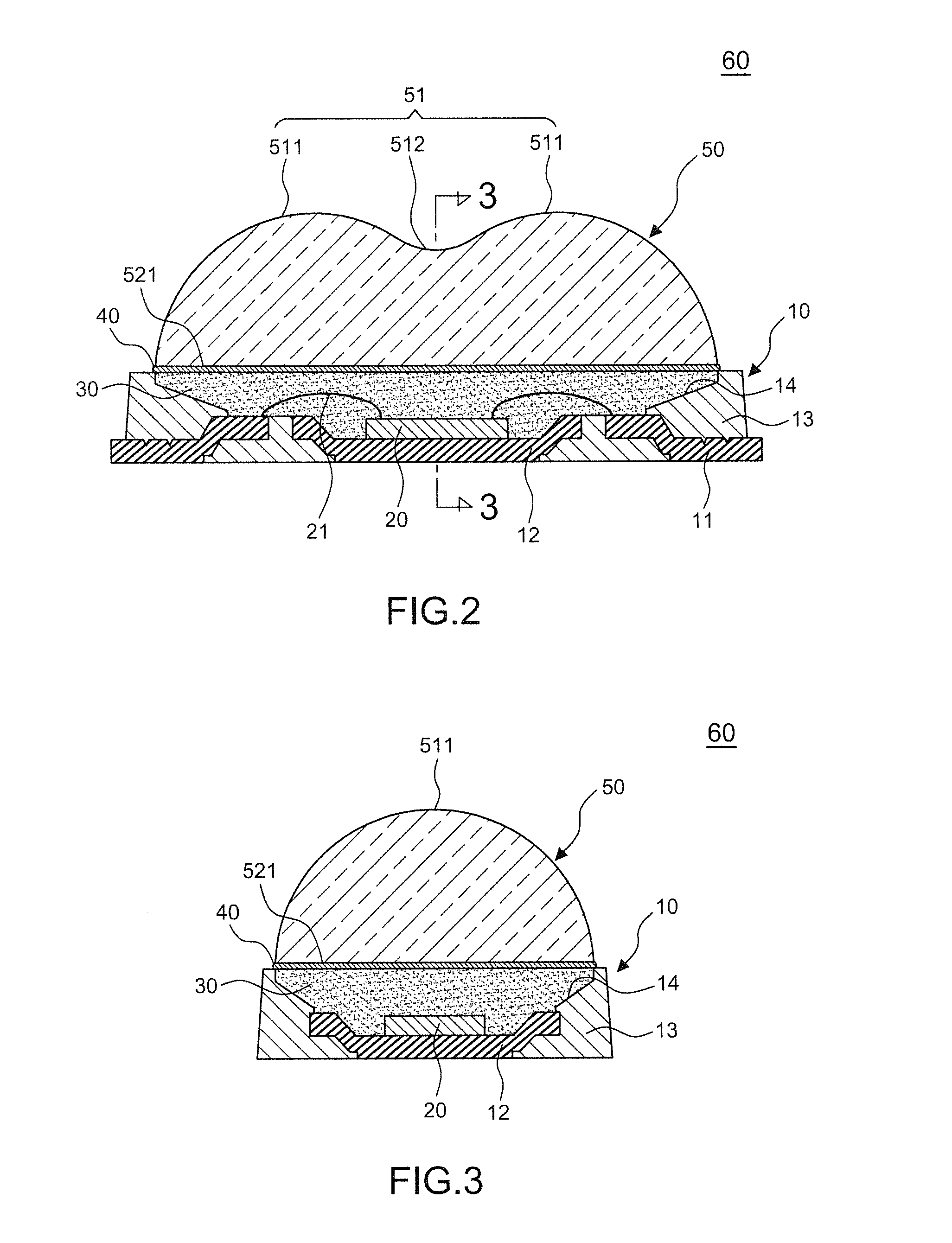 Emitting device of wide-angle LED