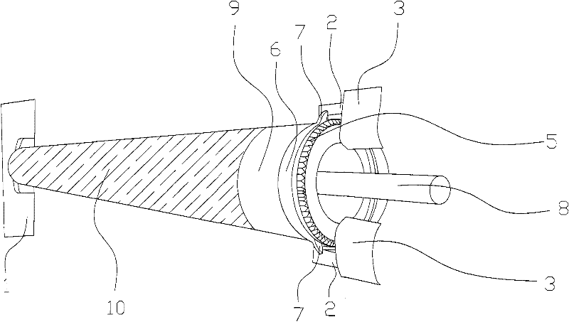Roller printing and dyeing device