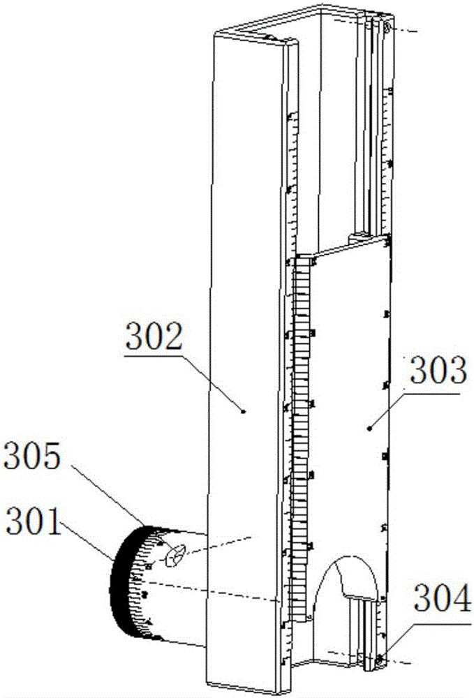 Airplane hanging point position detection device