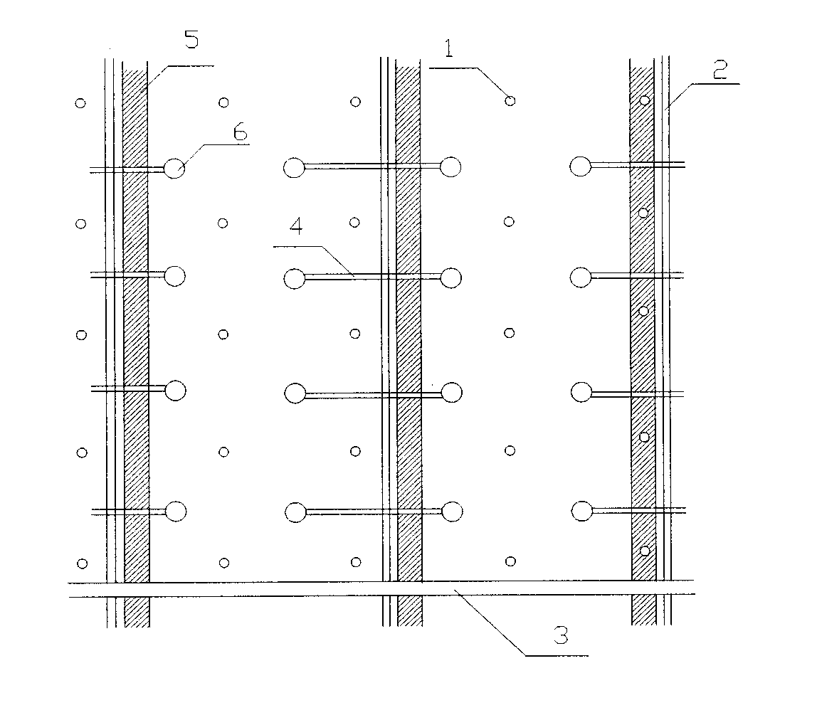 Vacuum prepressing method of sand-free cushion layer of secondary circulation line system