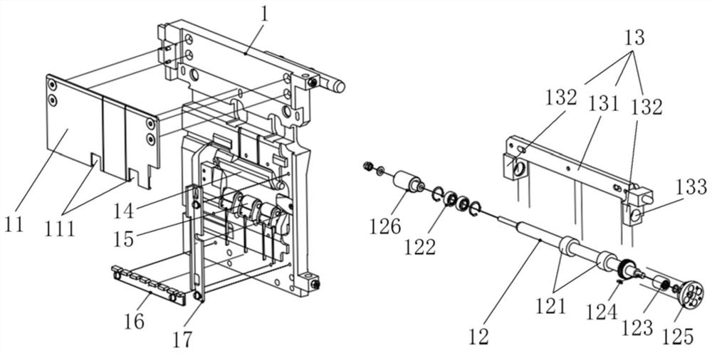 Pressure-adjustable label paper conveying device