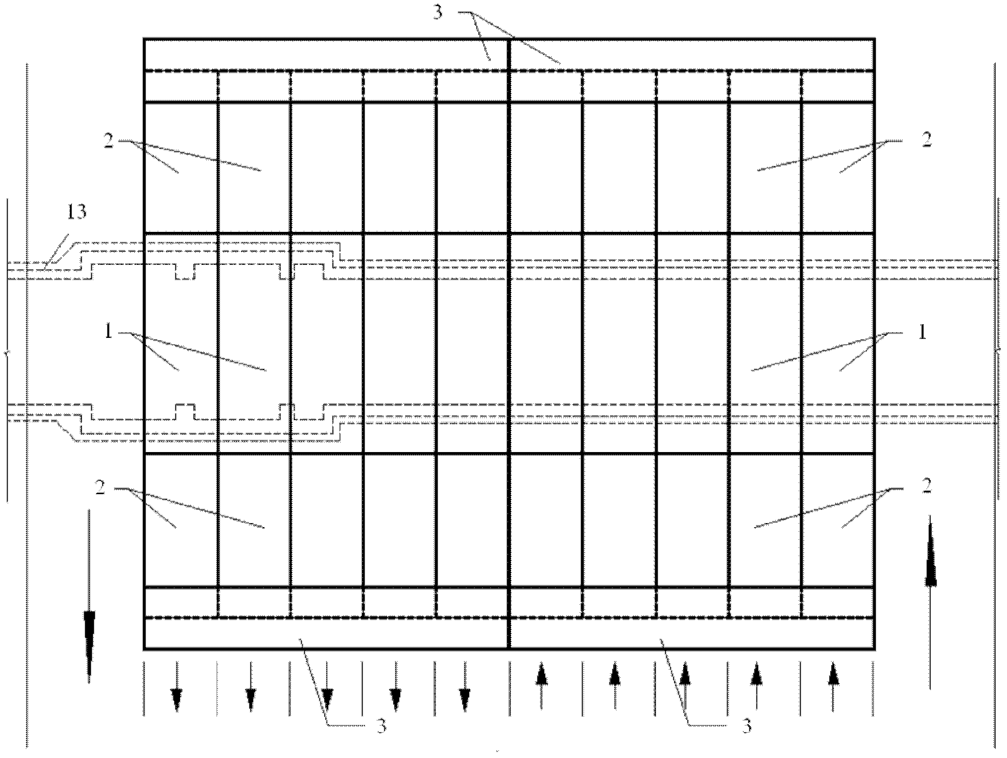 Temporary pavement blanket structure for super-shallow buried subsurface-excavated underground engineering, and construction method thereof