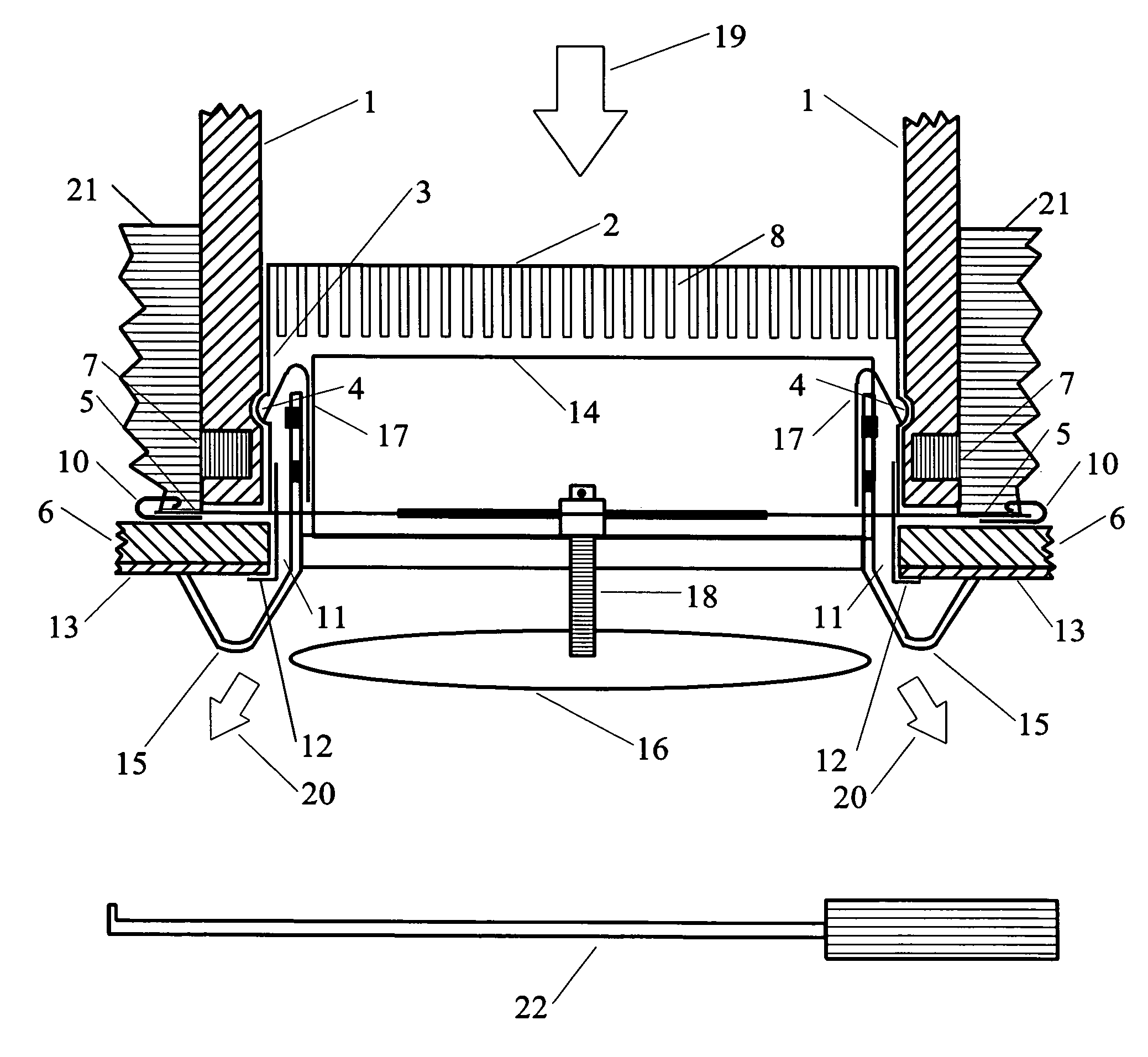 Method and apparatus for eliminating register boxes, improving penetration sealing, improving airflow and reducing the labor costs to install ceiling registers
