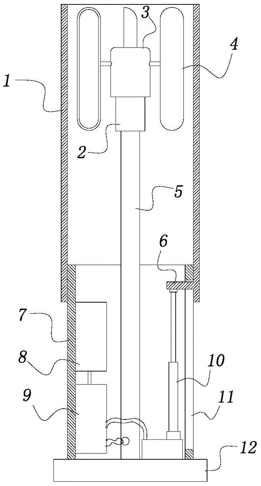 Field wind power electricity supply device