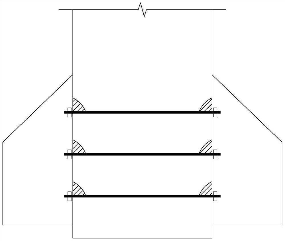 Building column cutting steel corbel connecting structure and construction method