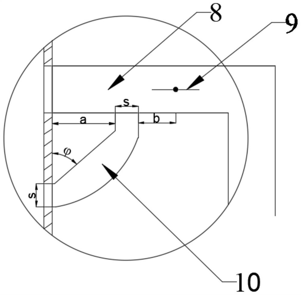 Device for preventing ash deposition at bypass flue inlet horizontal section of coal-fired boiler economizer