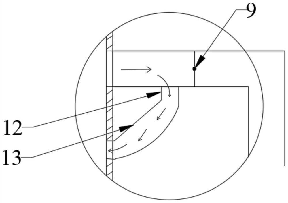 Device for preventing ash deposition at bypass flue inlet horizontal section of coal-fired boiler economizer