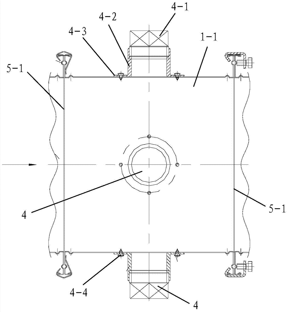 Hole-opening method for measuring holes for testing performances of ventilation and air conditioning system
