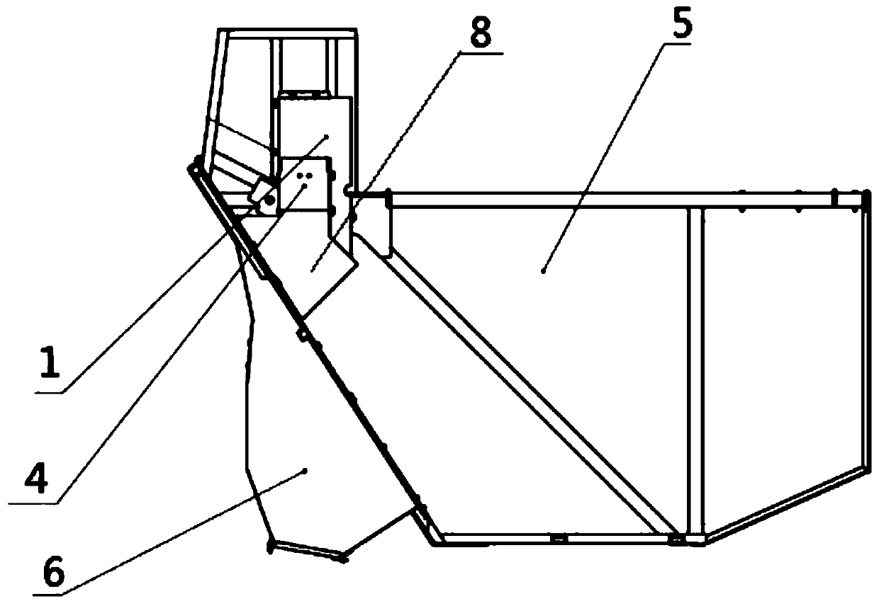 Guiding cover type granary with adjustable material paths