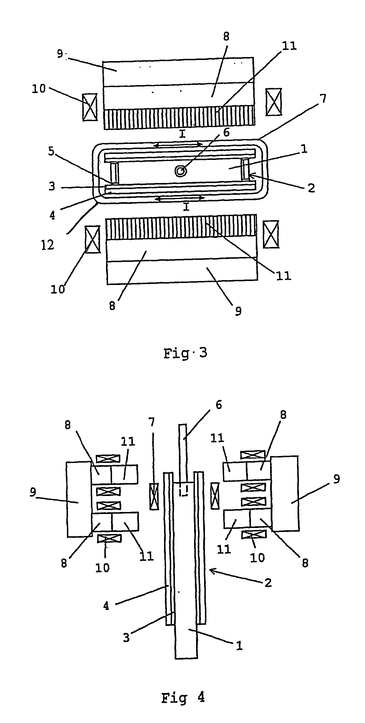 Device for continuous or semi-continuous casting of metal material