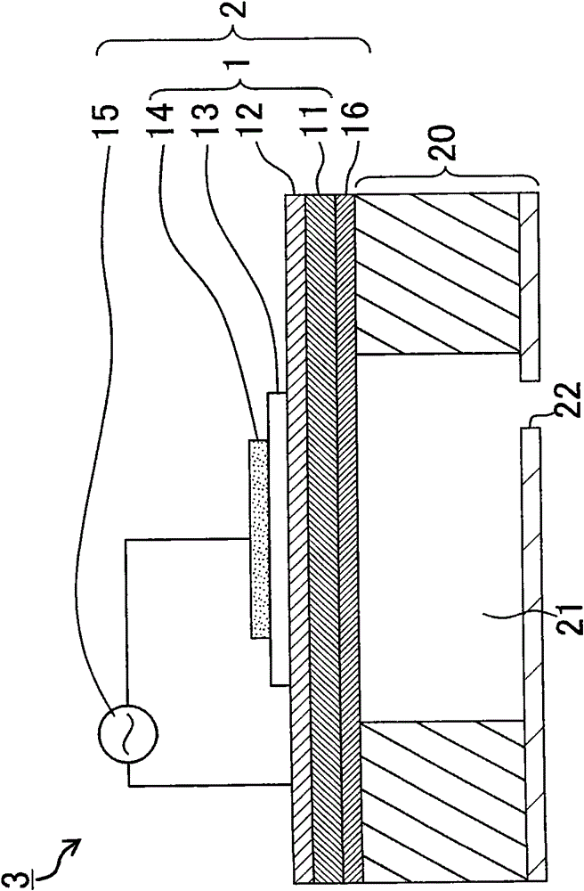 Piezoelectric film, piezoelectric device, liquid ejecting device, and method for producing piezoelectric film