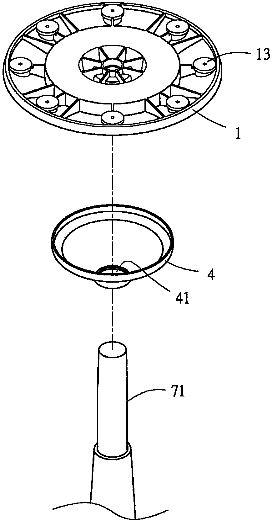 Tiltable work chair