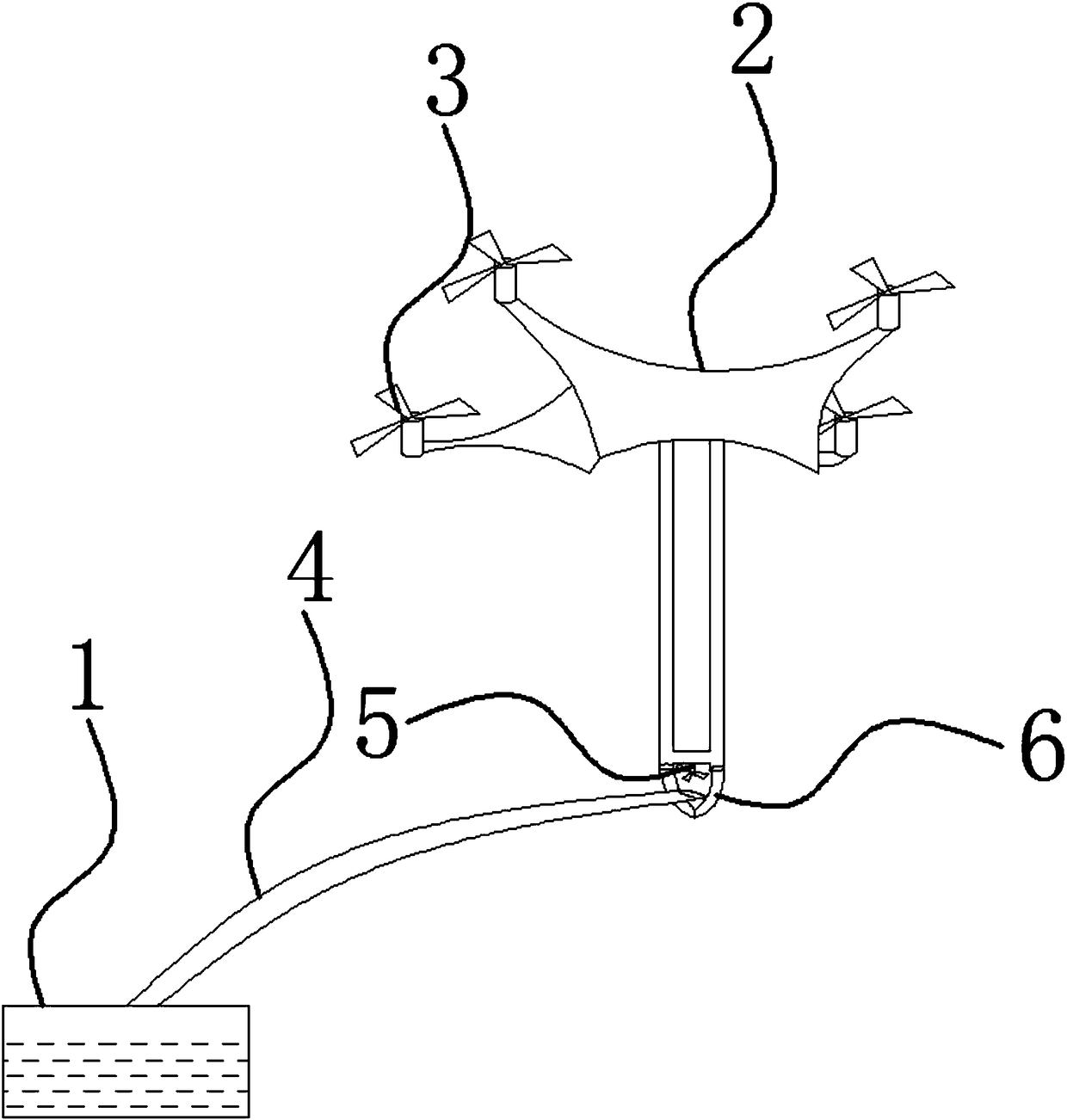 Low-altitude crop pesticide spraying system