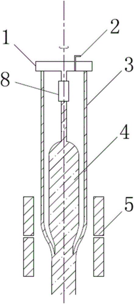 Optical fiber perform rod casing tube sintering device, and sintering method thereof