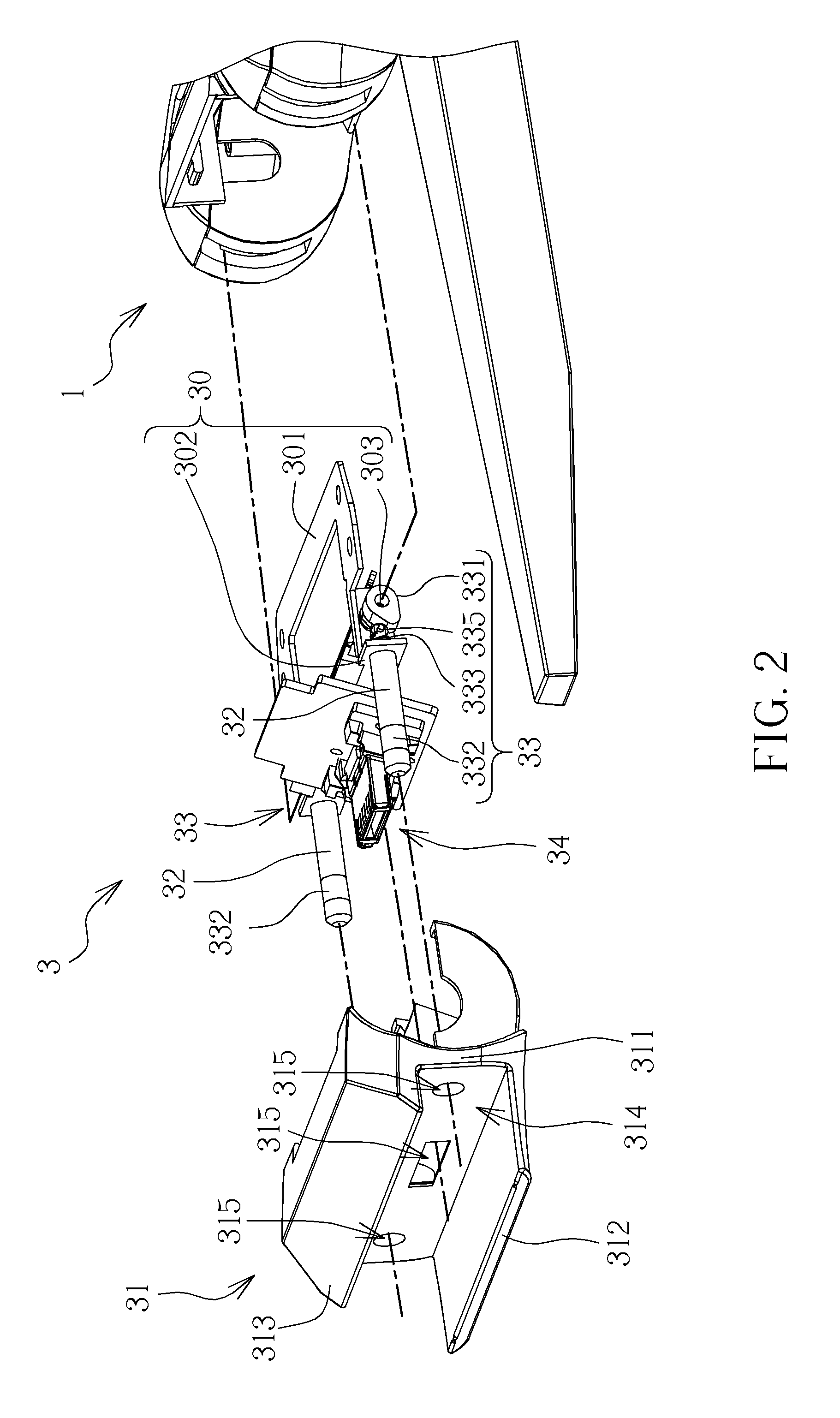Adjustable docking device and display device therewith