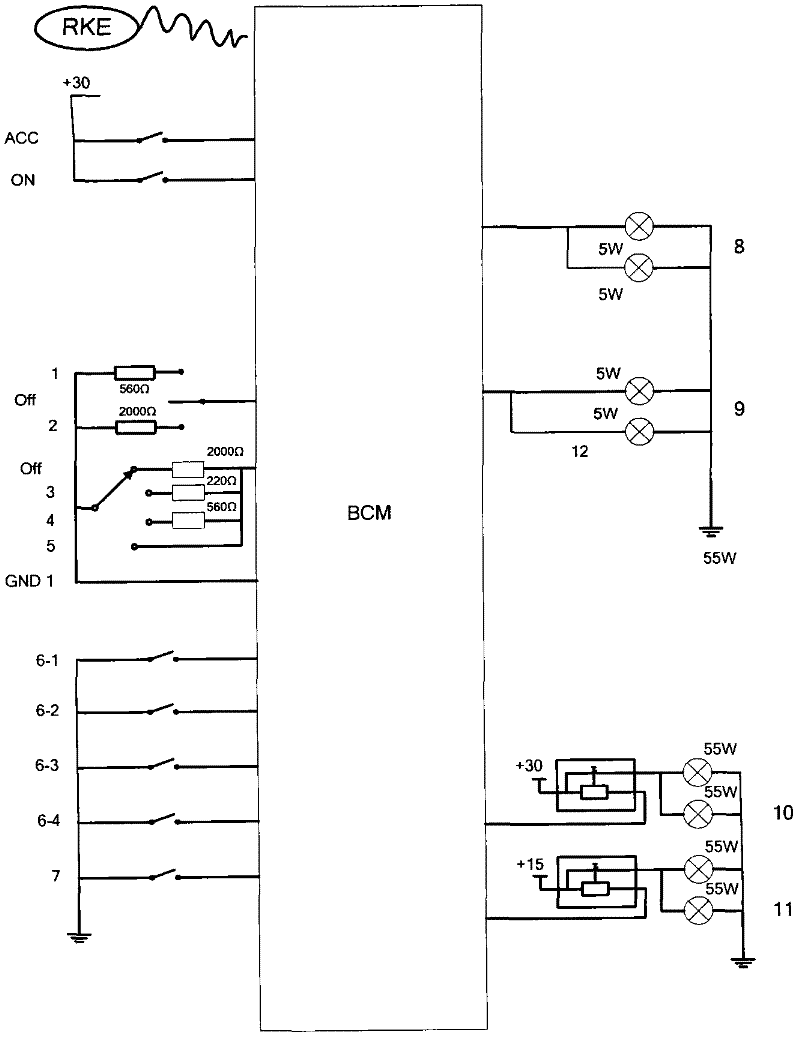 Automatic light control system and automobile body control system