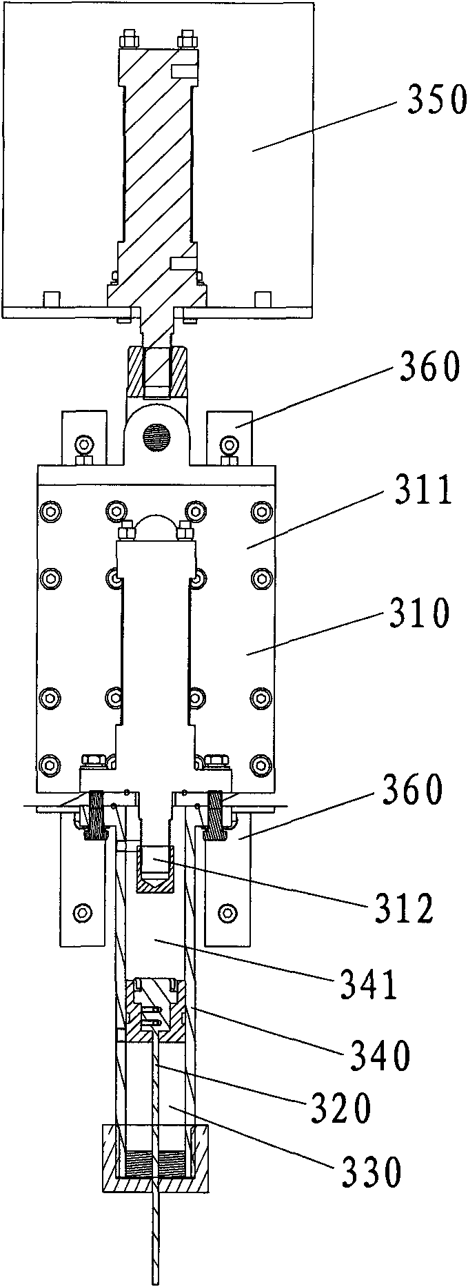 PIN needle dissembling device and PIN dissembling head