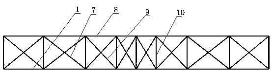 A crane truss-type load-bearing beam