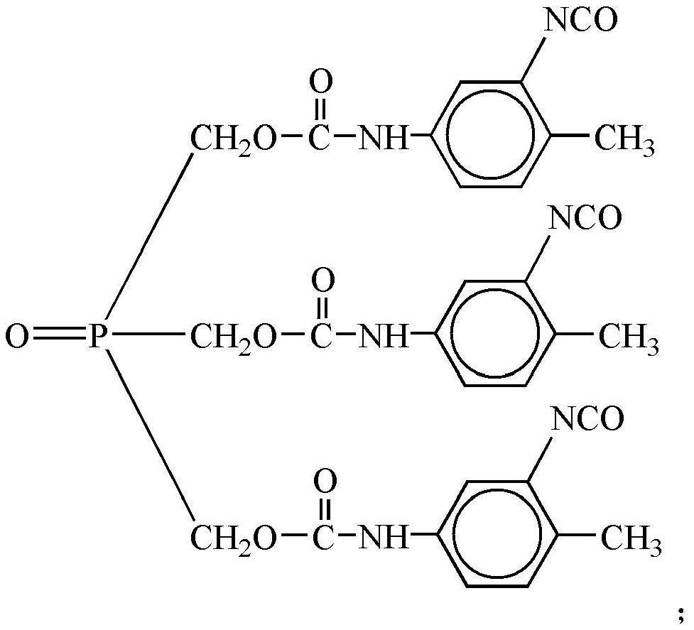 High-flame-retardant polyurethane foam material for vehicle seat based on modified isocyanate