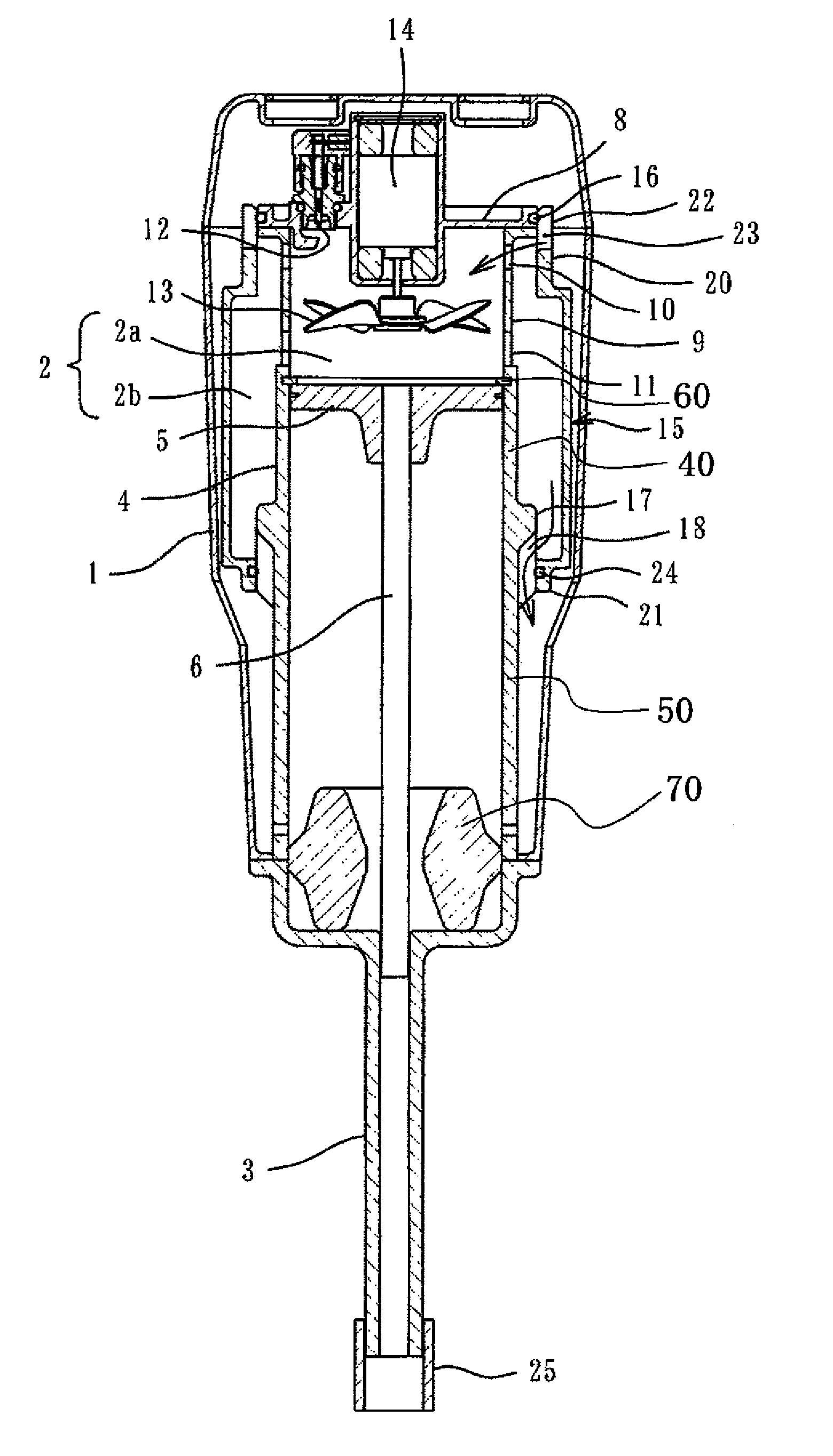Gas combustion type driving tool