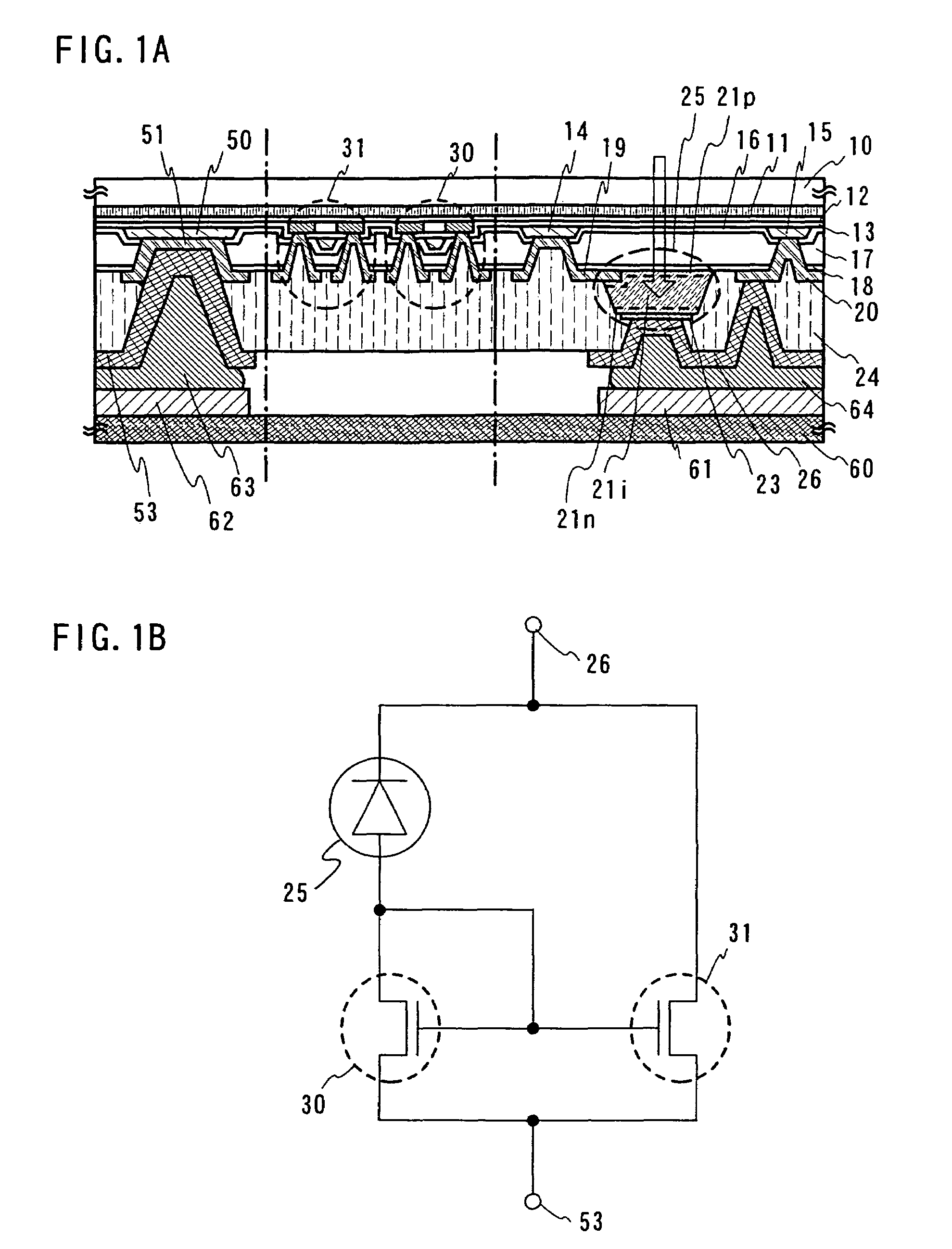 Semiconductor device having photo sensor element and amplifier circuit