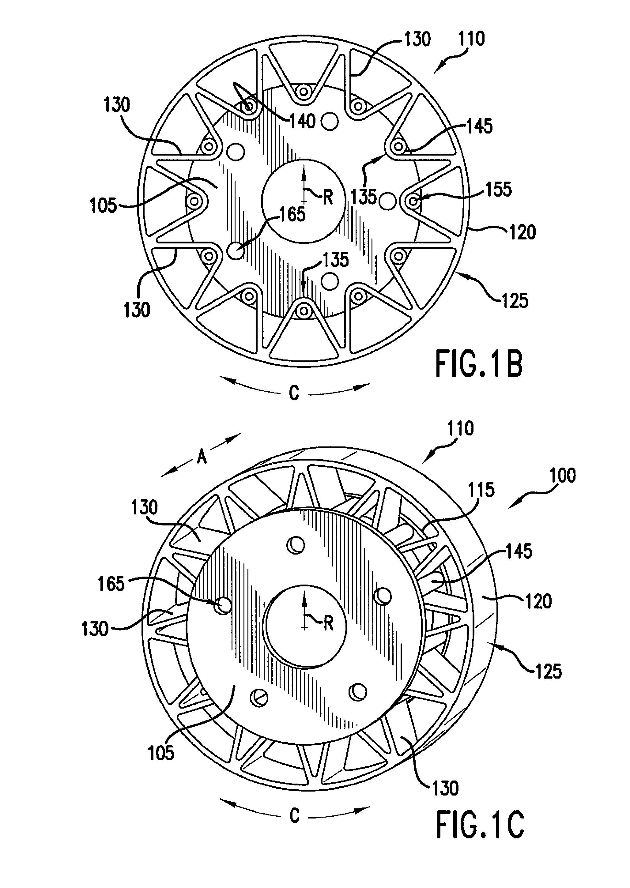 Non-pneumatic wheel assembly with removable hub