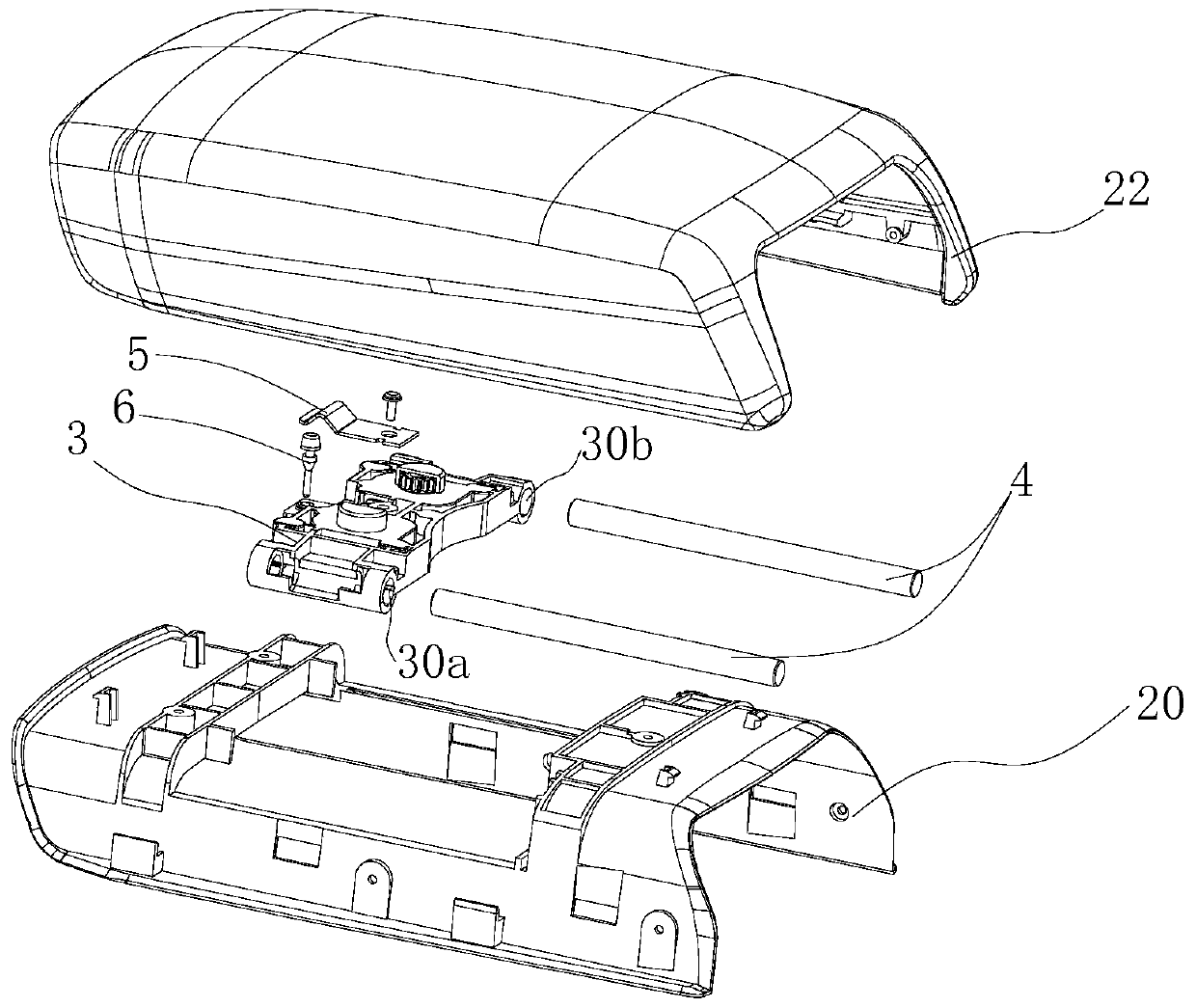 A shell matching the armrest box and an armrest-type vehicle-mounted air purifier