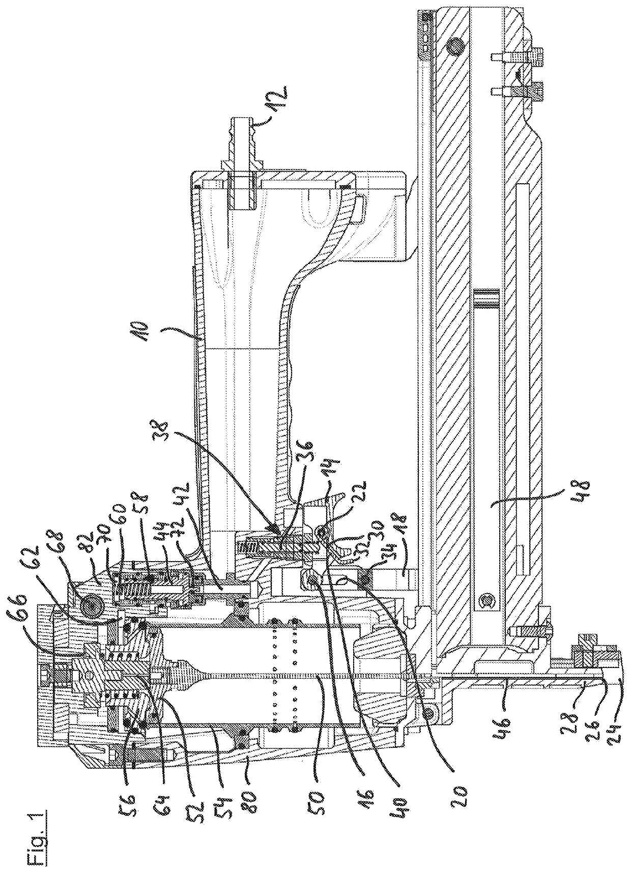 Compressed air nailer with automatic operating mode and a placing sensor