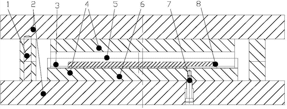 Lamination forming process method for fiber-metal mixed composite material