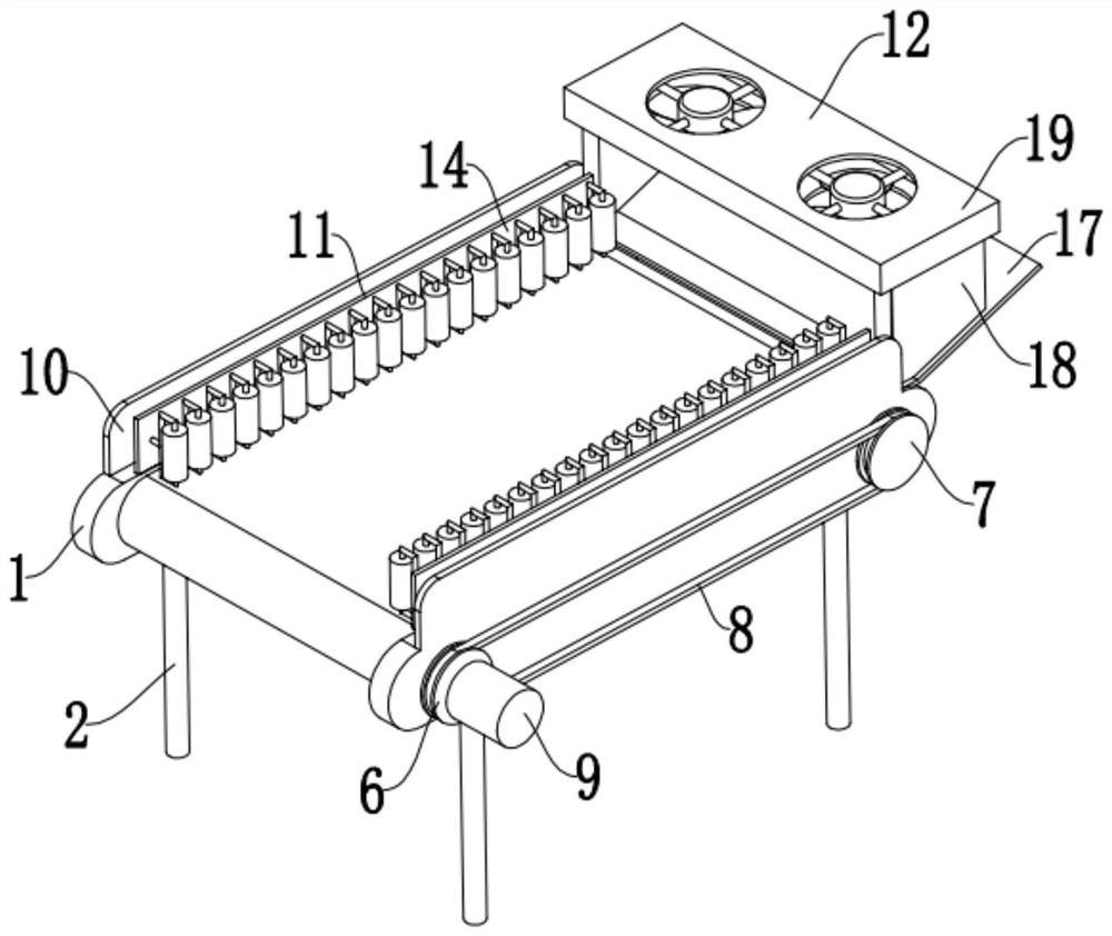 Waste discharging mechanism for precision casting machining