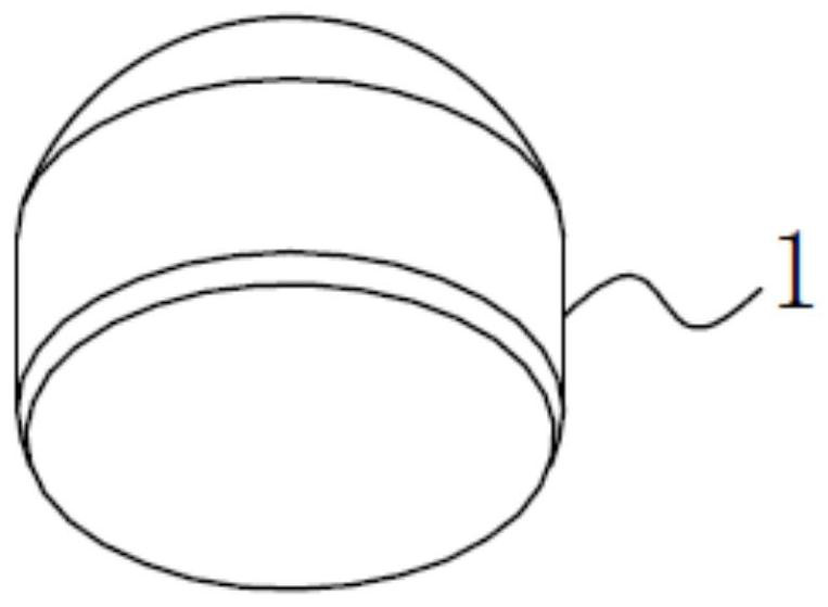 Tool for inlaying hemispherical head workpiece