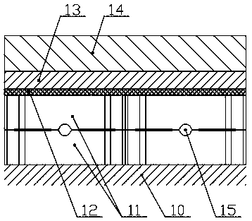 Novel gap permeable pavement structure and construction process thereof