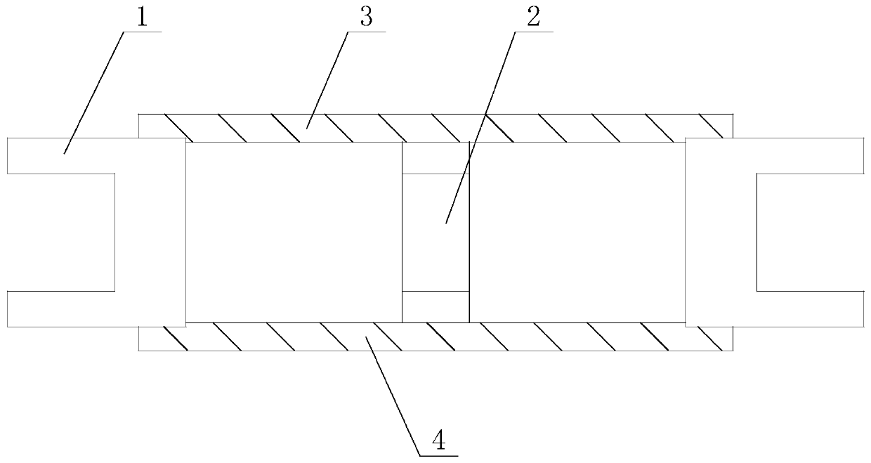 Internal and external synchronous heating type shock insulation rubber support die