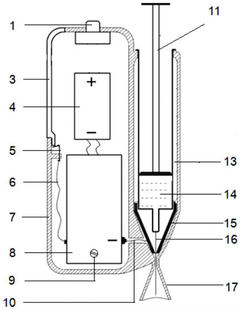 Electrostatic spraying device