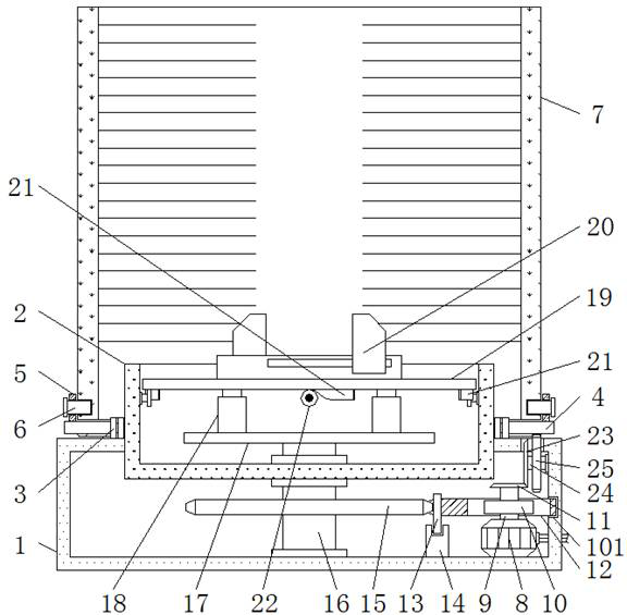 Mechanical part rust removal device capable of working at multiple angles