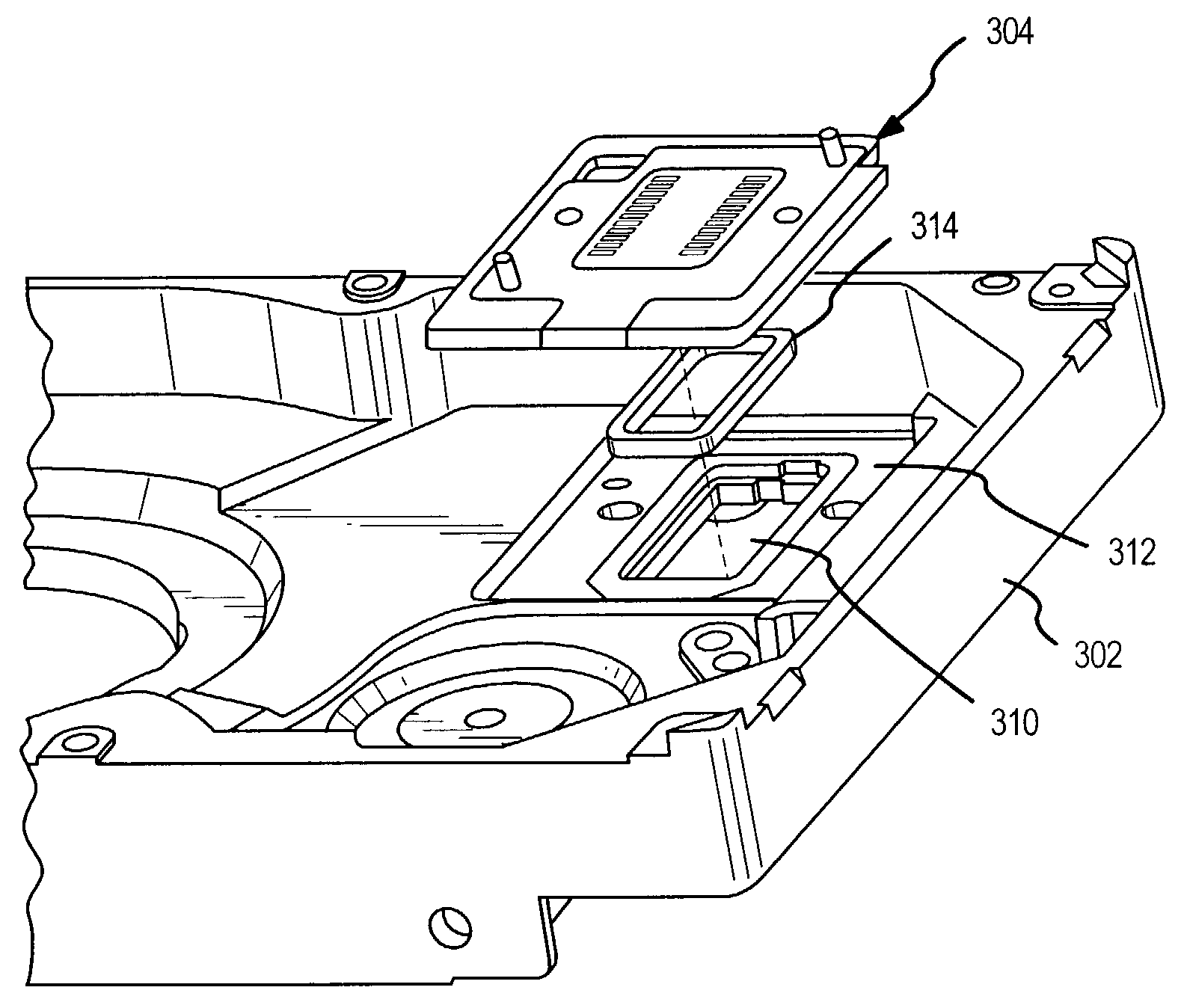 Bulkhead connector for low leak rate disc drives