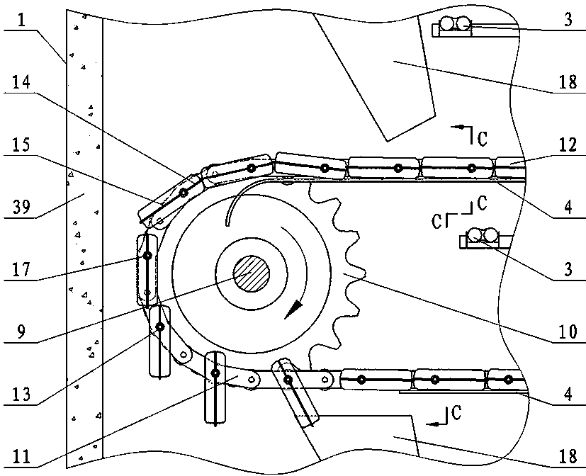 Board-overturning material-clearing type vegetable water extractor