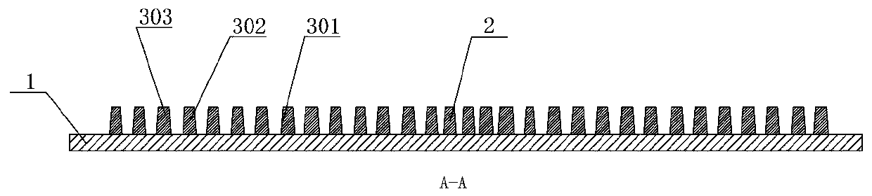 Graphite bipolar plate flow field transition region gas distribution structure